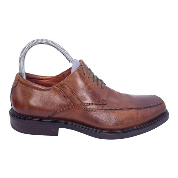 Johnston & Murphy Men's Derby Brown Leather Square Toe Oxford Lace Up Size 9M - Picture 3 of 6